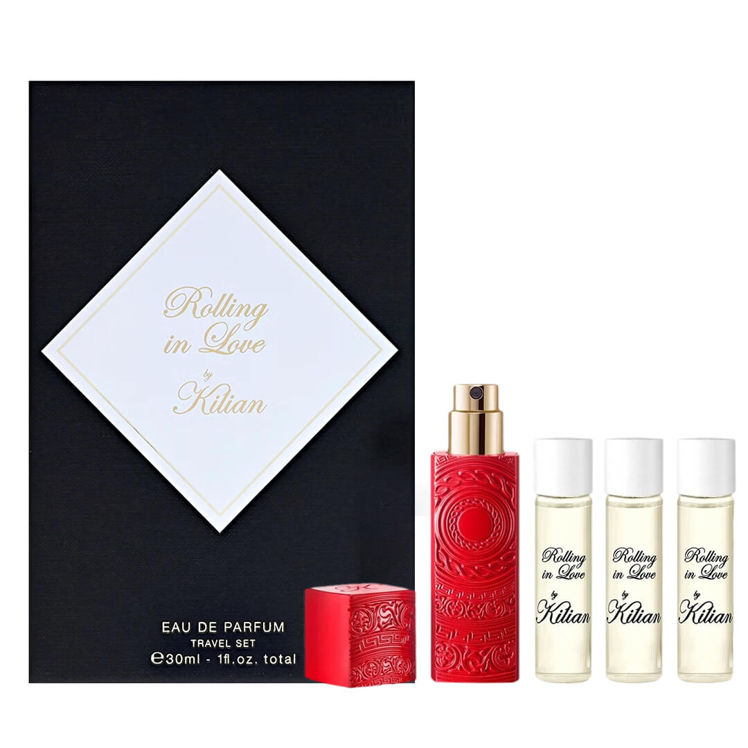 香水(ユニセックス) Rolling in Love travel set by Killian Kilian Rolling in Love Refillable Travel Set Online | Belvish